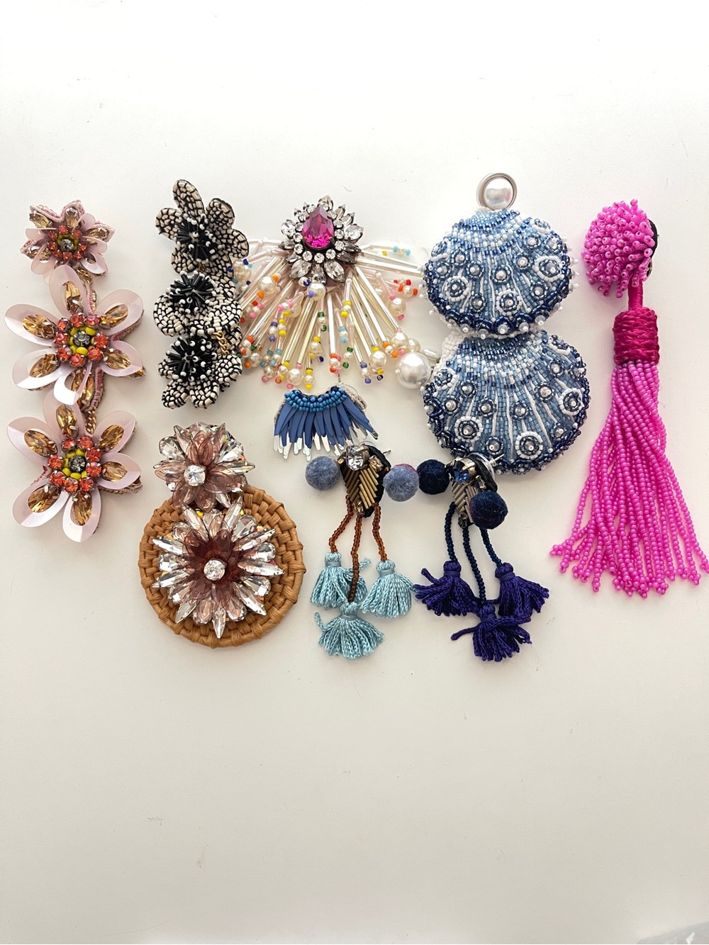 New Assortment of Mignonne Gavigan Single Beaded Statement Earrings